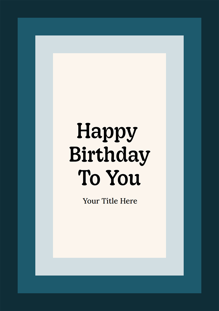 Personalise Card