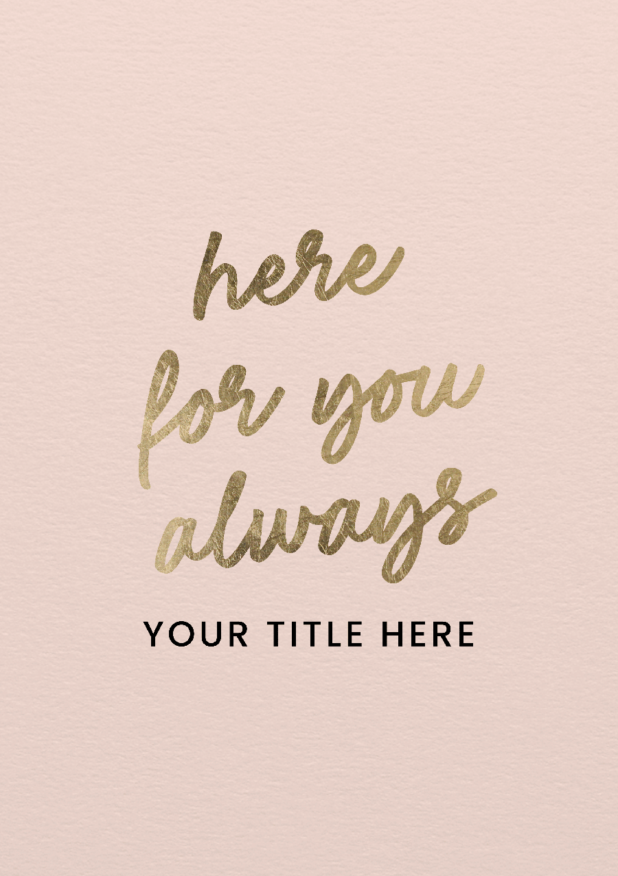 Personalise Card